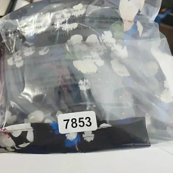 W Worthington Floral button up ruffle sleeve women's Chiffon blouse PXL - Picture 9 of 9